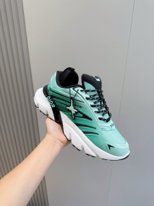 Dior B44 Blade Sneakers Light Green Technical Mesh Fabric and Calfskin Leather Dior B44 Blade Sneakers Light Green Technical Mesh Fabric and Calfskin Leather