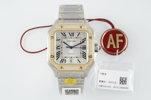 Cartier Large Santos De Cartier Diamonds Automatic Winding Watch White Gold Cartier Large Santos De Cartier Diamonds Automatic Winding Watch White Gold