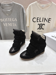 Isabel Marant Over Basket Suede Bekett Wedge High Top Sneakers Black Isabel Marant Over Basket Suede Bekett Wedge High Top Sneakers Black