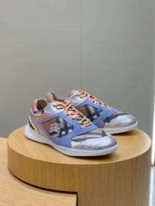 Burberry Blue Beige Check Matrix Sport London Sneakers Burberry Blue Beige Check Matrix Sport London Sneakers