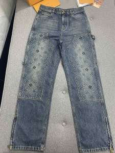 Louis Vuitton Monogram Denim Blue Workwear Pants Louis Vuitton Monogram Denim Blue Workwear Pants