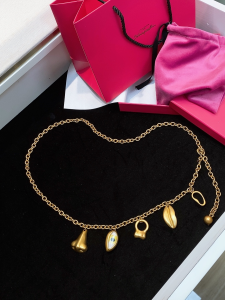 Schiaparelli Gold Metallic Chains Charms Belt Schiaparelli Gold Metallic Chains Charms Belt