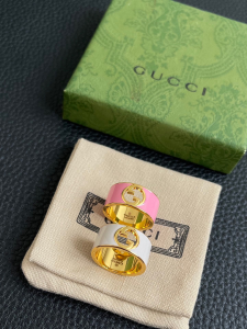 Gucci Interlocking G Blondie Enamel Metal Rings Gucci Interlocking G Blondie Enamel Metal Rings