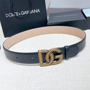 Dolce Gabbana DG Logo Crossed Buckle Calfskin Leather Belt Black Dolce Gabbana DG Logo Crossed Buckle Calfskin Leather Belt Black