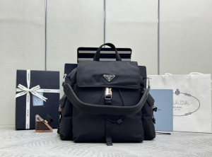 Prada Explore Re Nylon and Leather Backpack Bag Prada Explore Re Nylon and Leather Backpack Bag