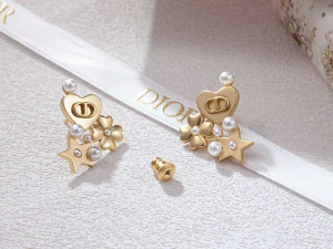 Dior Petit CD Gold Metal Earrings