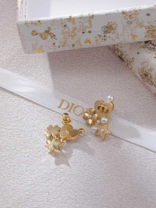 Dior Petit CD Gold Metal Earrings