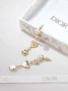 Dior Tribales Gold Metal Earrings