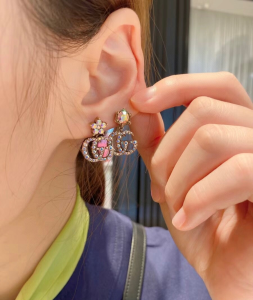 Gucci GG Marmont Crystal Earrings