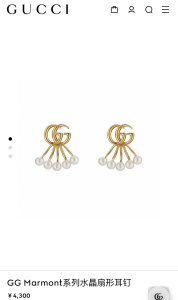 Gucci GG Marmont Jacket earrings