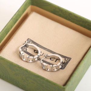 Gucci Logo Hoop Earrings