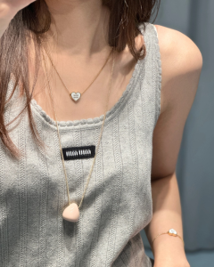 Miu Miu Logo Heart Metal Bracelets