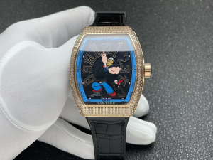 Franck Muller BWD Popeye Vanguard Crystals Watch Blue Black Franck Muller BWD Popeye Vanguard Crystals Watch Blue Black