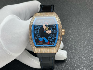 Franck Muller BWD Popeye Vanguard Crystals Watch Blue Black Franck Muller BWD Popeye Vanguard Crystals Watch Blue Black