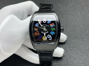 Franck Muller BWD Popeye Vanguard Orange Leather Strap Watch Franck Muller BWD Popeye Vanguard Orange Leather Strap Watch