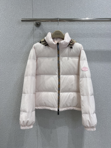 Burberry Reversible Check Snowdon Puffer Jacket Light Pink Burberry Reversible Check Snowdon Puffer Jacket Light Pink