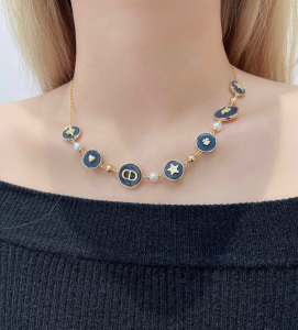 Dior D Luck Pearls Necklaces