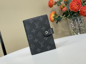 Louis Vuitton Small Ring Agenda Cover Black Monogram Canvas Louis Vuitton Small Ring Agenda Cover Black Monogram Canvas