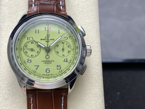 Breitling Premier B01 Chronograph Mens Watch Green Dial and Brown Leather Breitling Premier B01 Chronograph Mens Watch Green Dial and Brown Leather