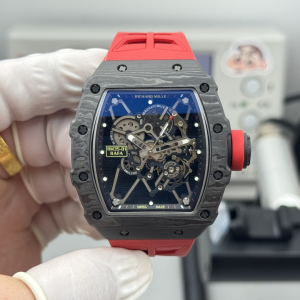 Richard Mille Tourbillon Pablo Mac Donough Black Dial Red Rubber Strap Watch Richard Mille Tourbillon Pablo Mac Donough Black Dial Red Rubber Strap Watch