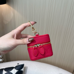 Charms Louis Vuitton Vanity Red Epi Leather Bag Charm and Keychain Charms Louis Vuitton Vanity Red Epi Leather Bag Charm and Keychain