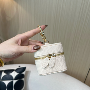 Charms Louis Vuitton Vanity White Epi Leather Bag Charm and Keychain Charms Louis Vuitton Vanity White Epi Leather Bag Charm and Keychain