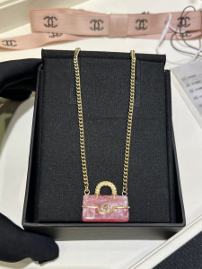 Chanel Iconic Bag Pendant Necklaces