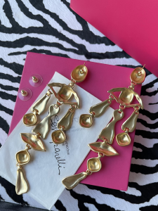 Schiaparelli Gold Metal Earrings