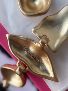 Schiaparelli Gold Metal Earrings