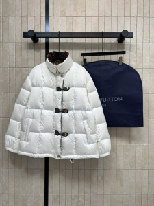 Louis Vuitton Monogram Accent Pillow Puffer Jacket White Louis Vuitton Monogram Accent Pillow Puffer Jacket White