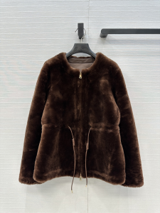Moncler Ballue Shearling Short Down Jacket Brown Moncler Ballue Shearling Short Down Jacket Brown