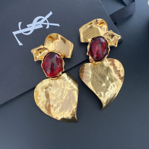 Saint Laurent Resin and Gold Metal Petal Earrings Saint Laurent Resin and Gold Metal Petal Earrings