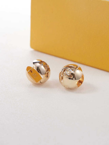 Fendi Sphera Gold Colour Earrings