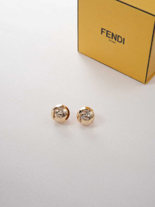 Fendi Sphera Gold Colour Earrings