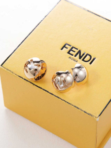 Fendi Sphera Gold Colour Earrings
