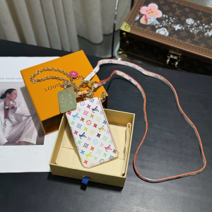 Louis Vuitton LVxTM Phone Holder White Multicolor Monogram Canvas Louis Vuitton LVxTM Phone Holder White Multicolor Monogram Canvas