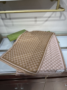 Gucci Brown GG Wool Scarf