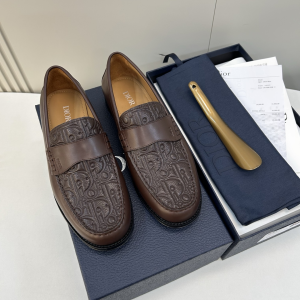 Dior Granville Loafer Brown smooth calfskin and Brown dior gravity leather Dior Granville Loafer Brown smooth calfskin and Brown dior gravity leather