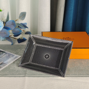 Hermes D Deco Change Tray Black White Hermes D Deco Change Tray Black White