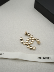 Chanel Crystals CC Logo Brooch
