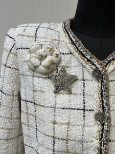 Chanel Crystals CC Star Brooch