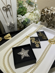 Chanel Crystals CC Star Brooch