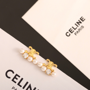 Celine Triomphe Pearls Earrings