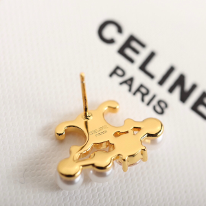 Celine Triomphe Pearls Earrings