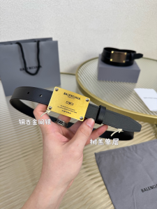 Balenciaga Logo Lola Black Smooth Calfskin Leather Belt 25MM Balenciaga Logo Lola Black Smooth Calfskin Leather Belt 25MM