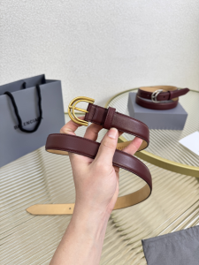 Balenciaga Rodeo Red Calfskin Leather Belt 25MM Balenciaga Rodeo Red Calfskin Leather Belt 25MM