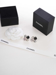 Chanel CC Logo Earrings