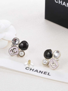 Chanel CC Logo Earrings