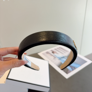 Chanel CC Logo Black Headbands