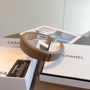 Chanel CC Logo Gray Headbands